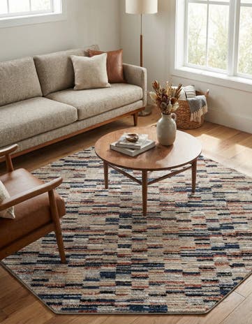 7' x 7' Tucson Octagon Rug