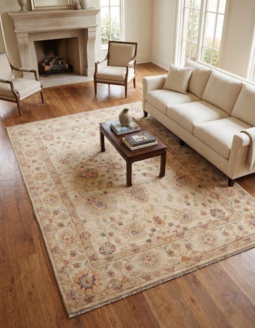 5' 5 x 7' 10 Hand Knotted Ziegler Rug
