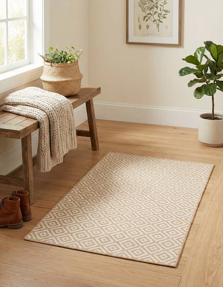 Detail image of 1' 4 x 1' 4  Washable Jill Zarin Costa Rica Indoor / Outdoor Sample Rug