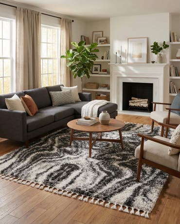  9' x 12' Athena Shag Rug