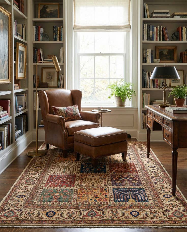 Detail image of 5' 10 x 8' 3 Hand Knotted Ariana Ziegler Oriental Rug