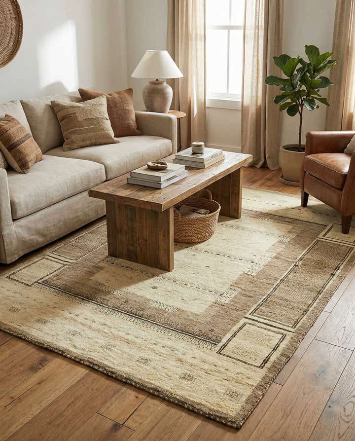 3' 10 x 5' 8 Hand Knotted Kashkuli Gabbeh Wool Rug