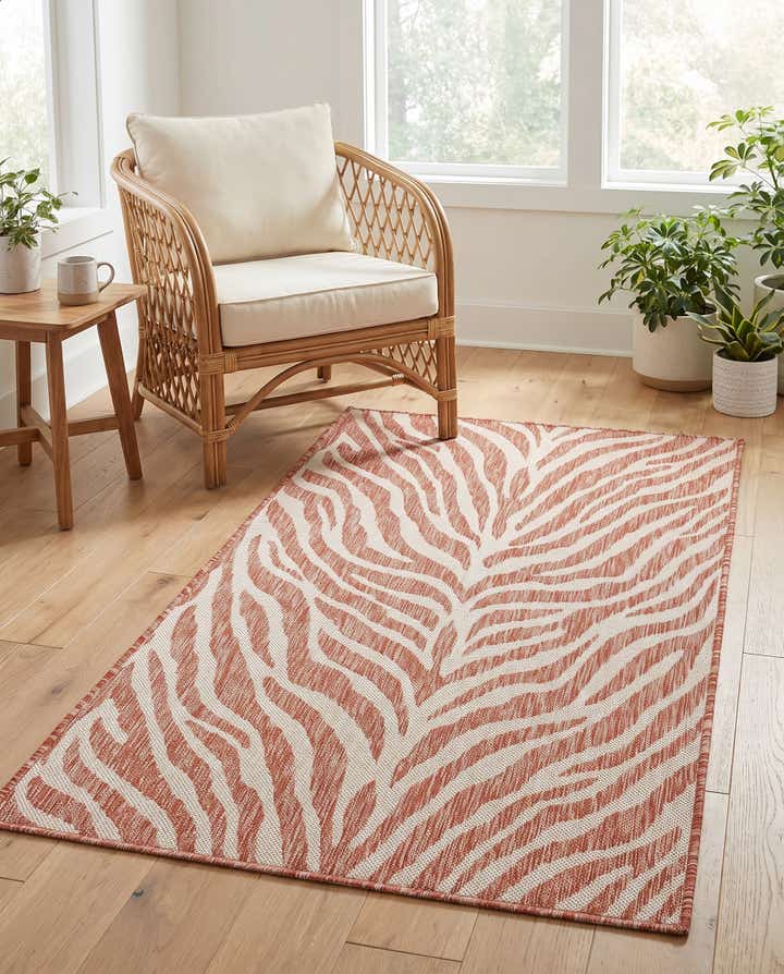 3' x 5' 3 Easy-Clean Safari Indoor / Outdoor Rug