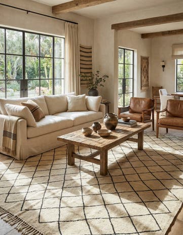 8' 10 x 12' 6 Hand Knotted Moroccan Wool Rug