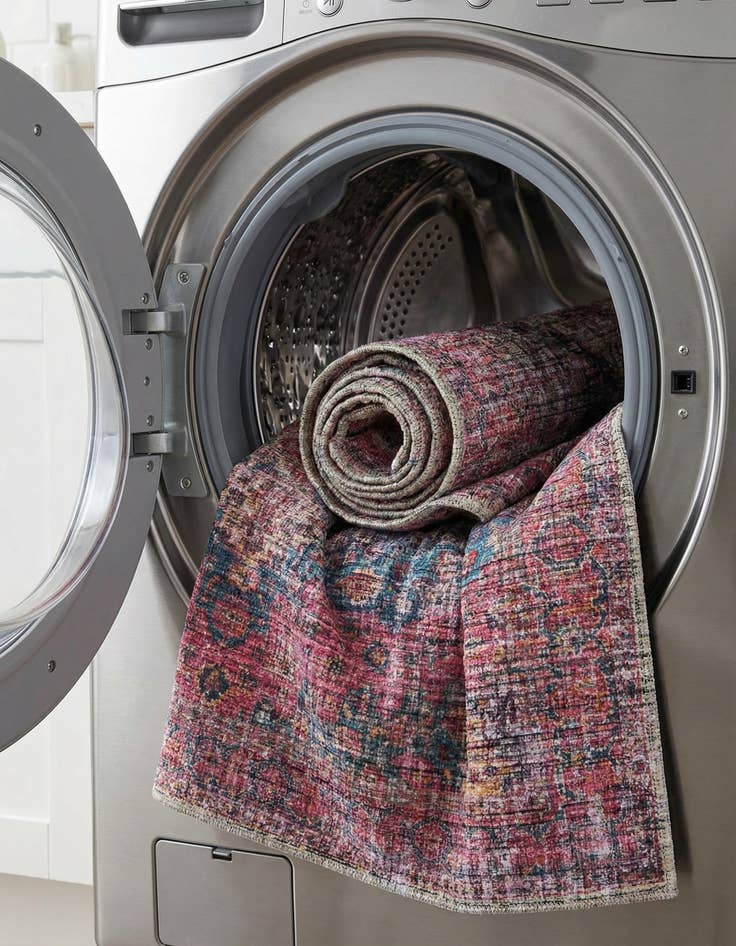 Detail image of  7' 10 x 7' 10  Washable Mangata Square Rug