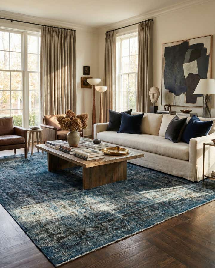 10' x 14' Hand Knotted Ultra Vintage Persian Wool Rug