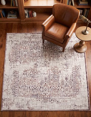 Violet Derbyshire Square Rug