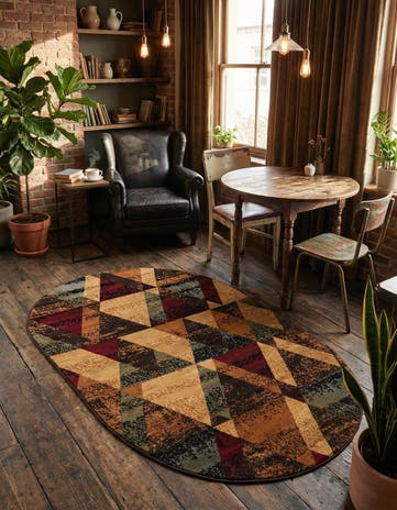 Cafe Oval Rug