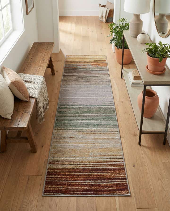 2' x 6' Easy-Clean Modern Indoor / Outdoor Runner Rug