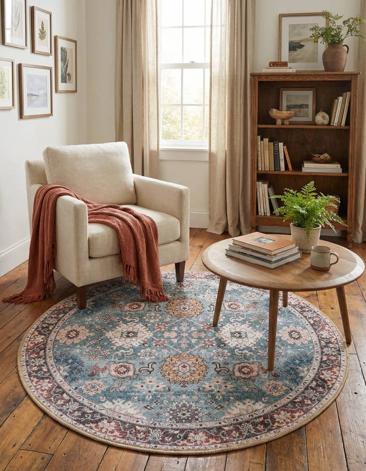 Detail image of  3' 6 x 3' 6 Timeless Round Rug