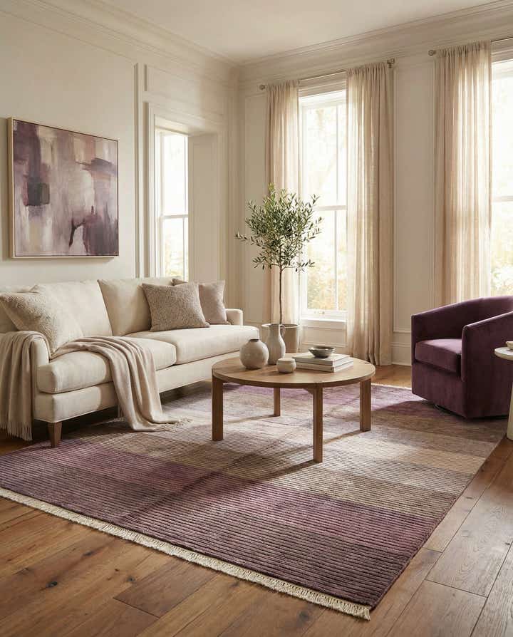 4' 10 x 6' 9 Hand Knotted Darya Wool Rug