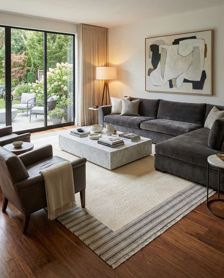 9' 7 x 12' 10 Hand Knotted Darya Wool Rug