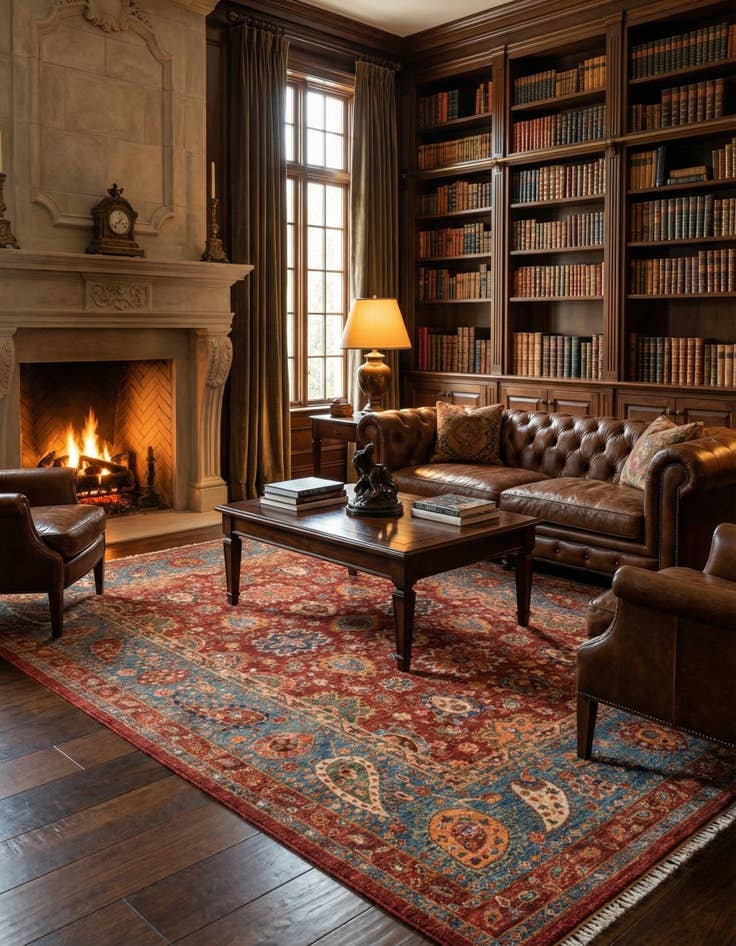 Detail image of 6' 10 x 9' 8  Hand Knotted Ariana Ziegler Rug