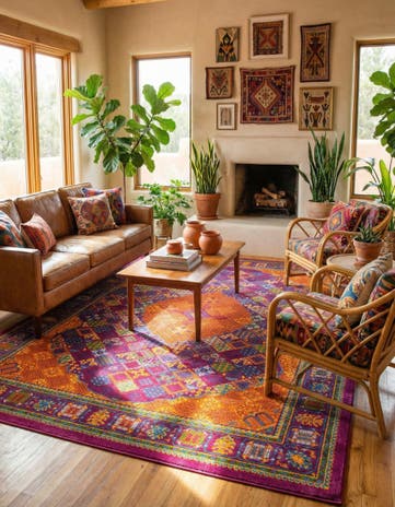 Fuchsia Calypso Rug