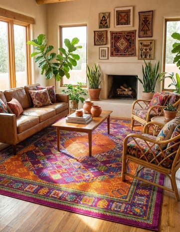 Fuchsia Calypso Rug