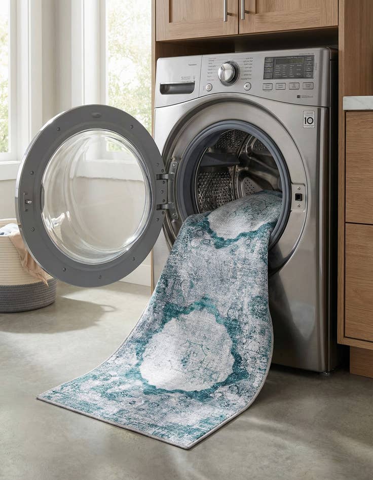 Detail image of 2' x 5'  Washable Yara Runner Rug