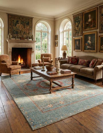 8' 6 x 9' 1 Hand Knotted Amina Rug