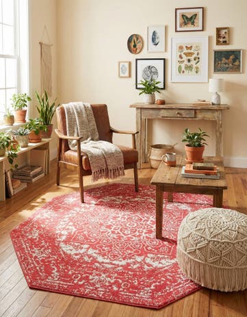 Pink Arlington Octagon Rug
