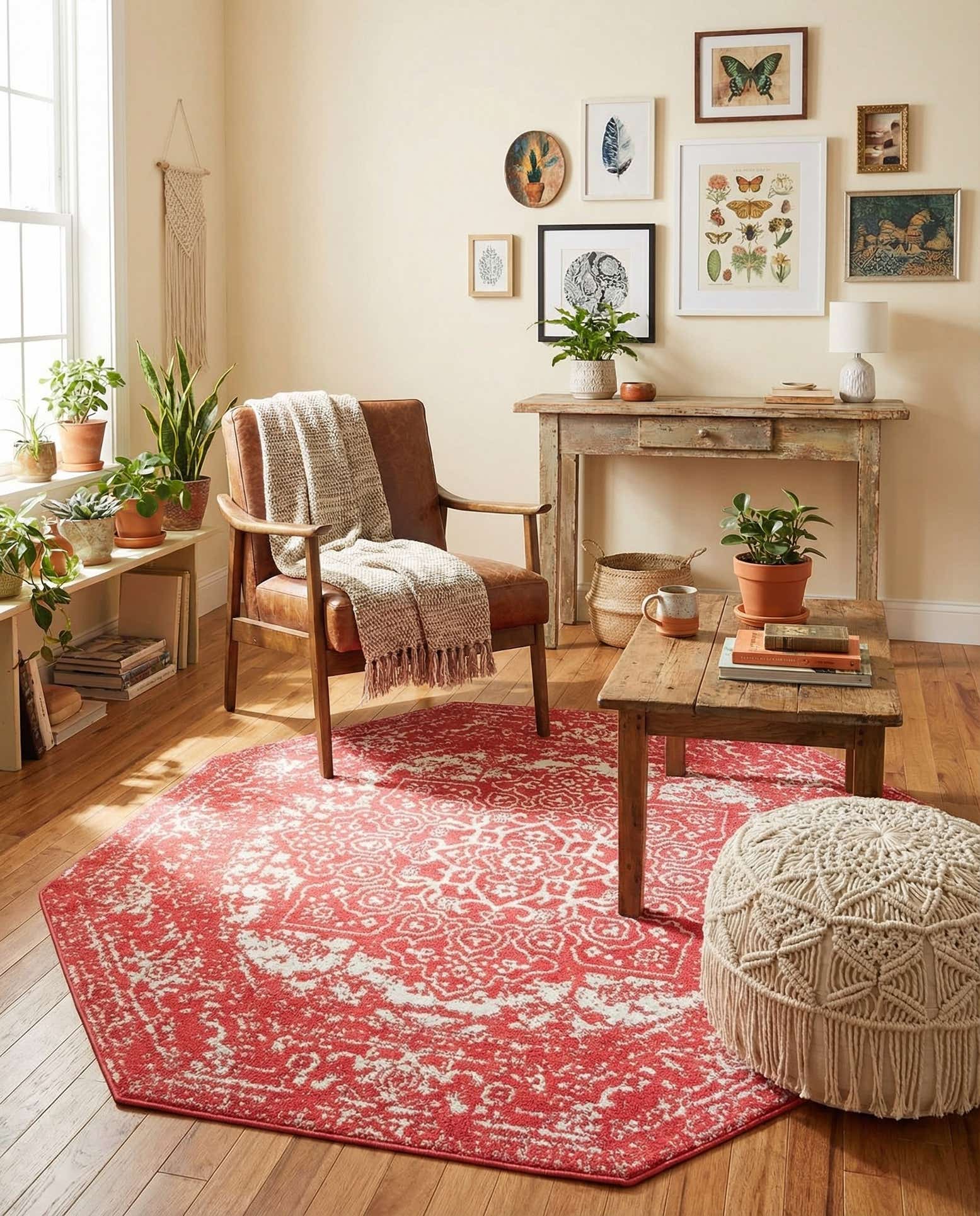 5' 3 x 5' 3 Arlington Octagon Rug