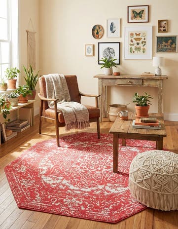 Pink Arlington Octagon Rug