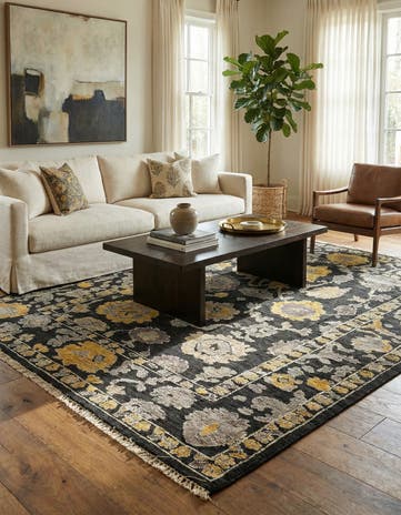 8' 1 x 10' 5 Hand Knotted Oushak Wool Rug