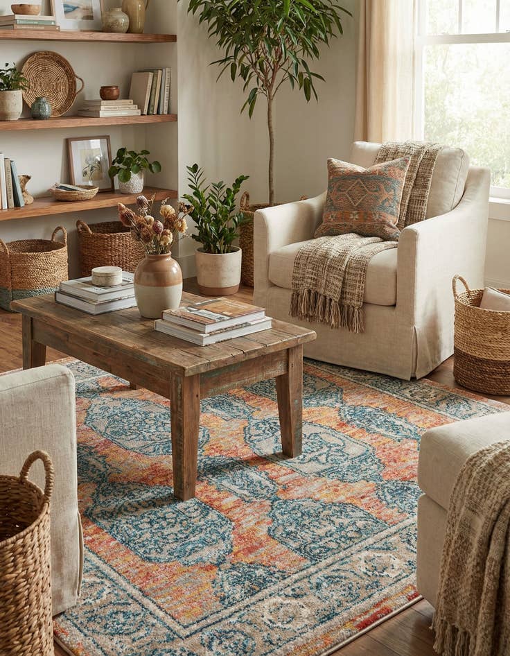 Detail image of 4' x 4' Lola Square Rug