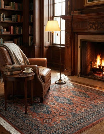 4' 5 x 6' 2 Hand Knotted Bokhara Oriental Wool Rug