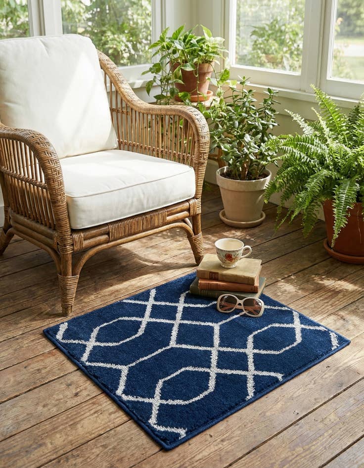 Detail image of 1' 4 x 1' 4  Marilyn Monroe&trade; Glam Trellis Sample Rug