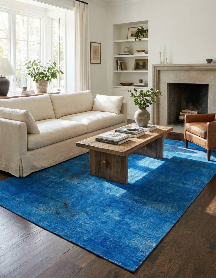 Detail image of 3' 8 x 6'  Hand Knotted Ultra Vintage Persian Wool Rug