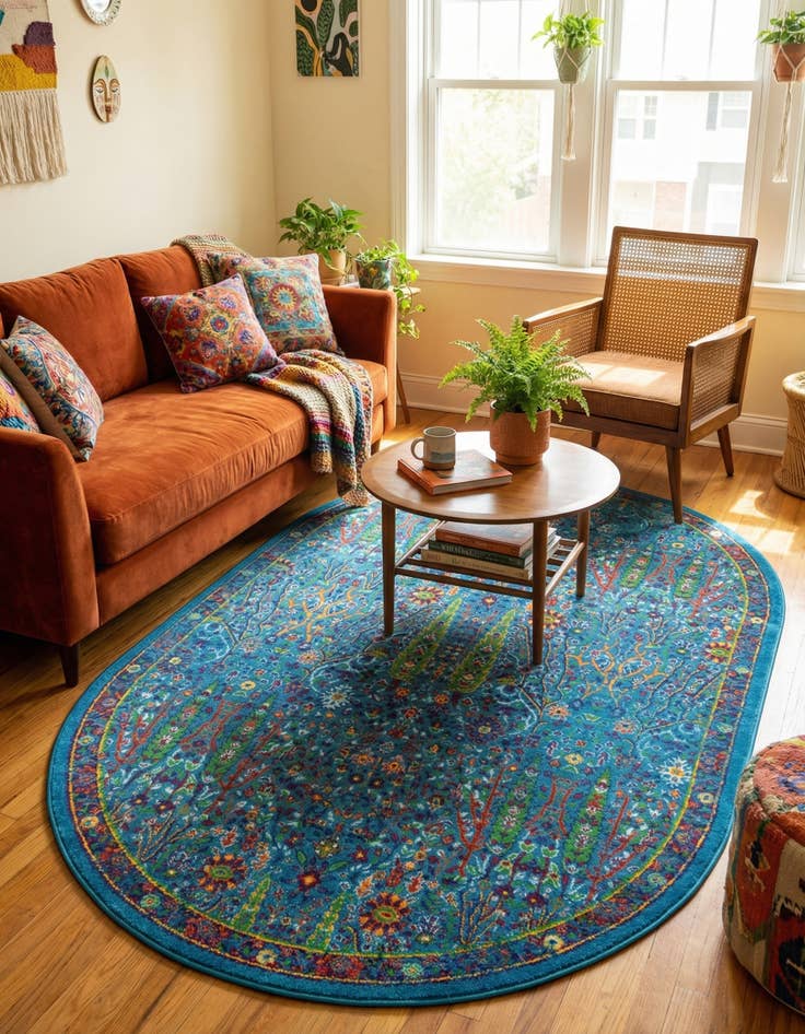 Detail image of  5' 3 x 8' Calypso Oval Rug