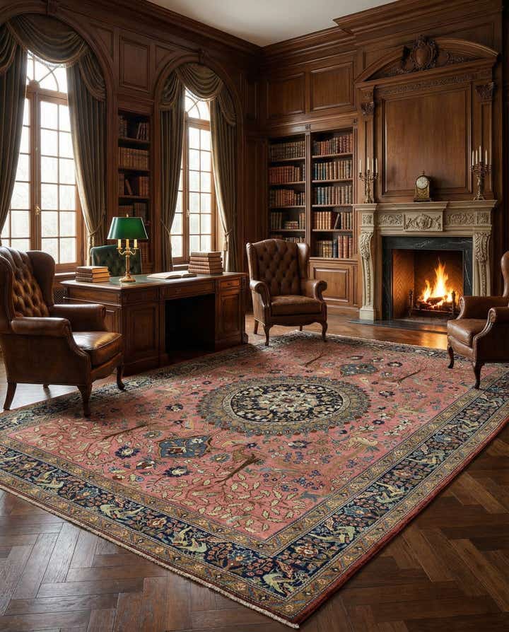 9' 5 x 12' 8 Hand Knotted Liliyan Persian Wool Rug