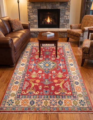 4' 2 x 6' 1 Hand Knotted Kazak Rug