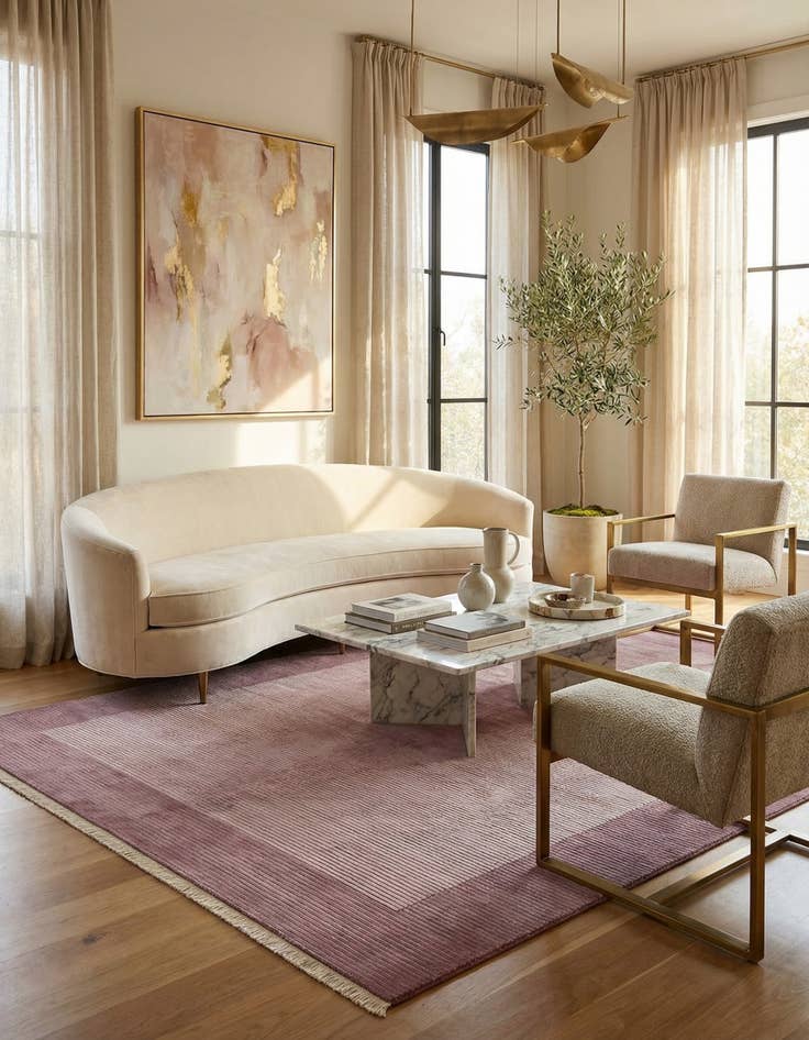 Detail image of  8' 1 x 11' 5  Hand Knotted Darya Wool Rug