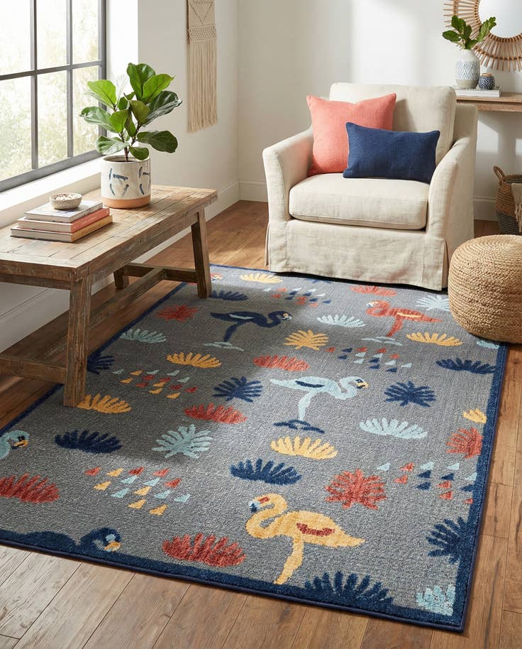 Detail image of 5' x 7' 7 Easy-Clean Indoor / Outdoor Rug