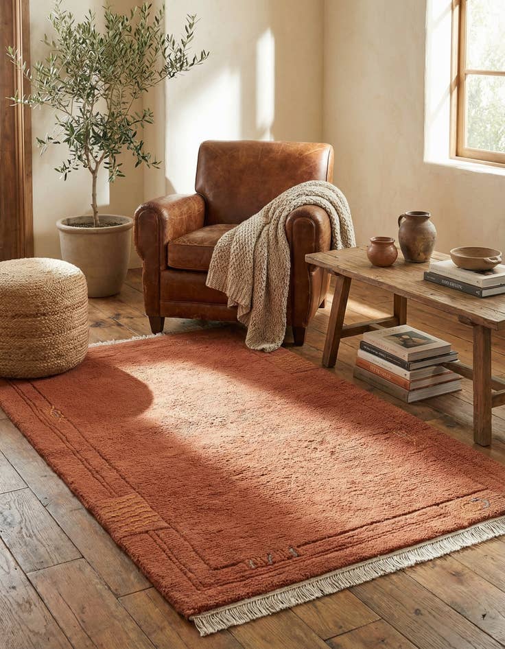 Detail image of  3' 1 x 5' 3  Hand Knotted Tibet Wool Rug