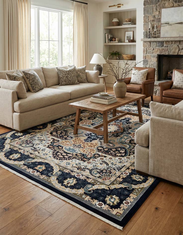 Detail image of 10' x 14' 1 Nain Design Rug