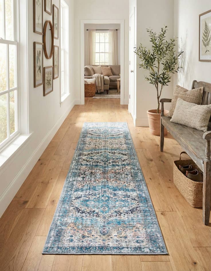 Detail image of  2' x 7' 10  Washable Mangata Runner Rug