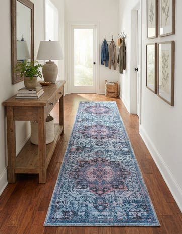 2' 7 x 12' Washable Francesca Runner Rug