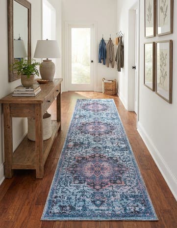 2' 7 x 12' Washable Francesca Runner Rug