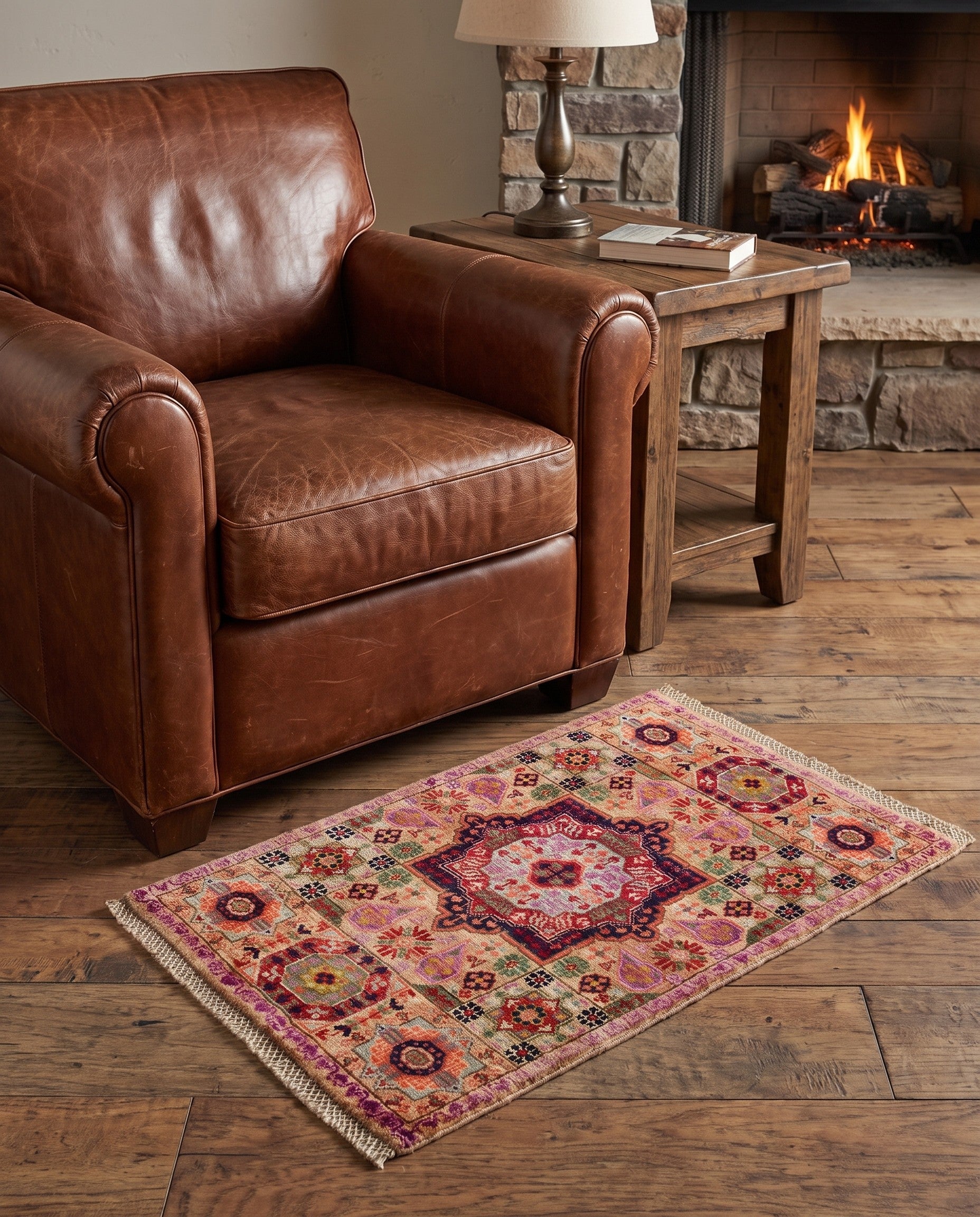 2' x 3' 2 Hand Knotted Mamluk Ziegler Rug