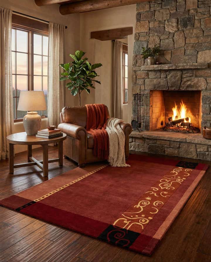 4' 9 x 6' 6 Hand Knotted Nepal Wool Rug
