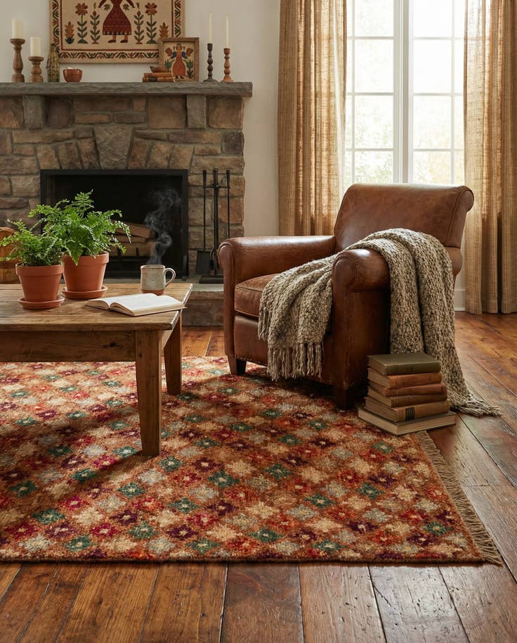Detail image of 3' 1 x 5' Hand Knotted Balouch Wool Rug