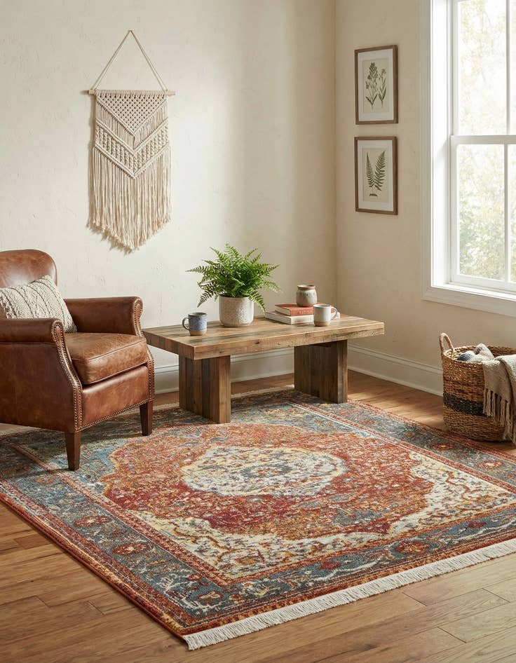 Detail image of  4' 1 x 4' 1 Santiago Square Rug