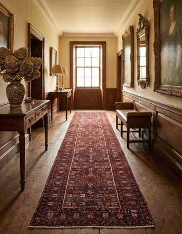 3' x 14' 7 Heriz Wool Runner Rug