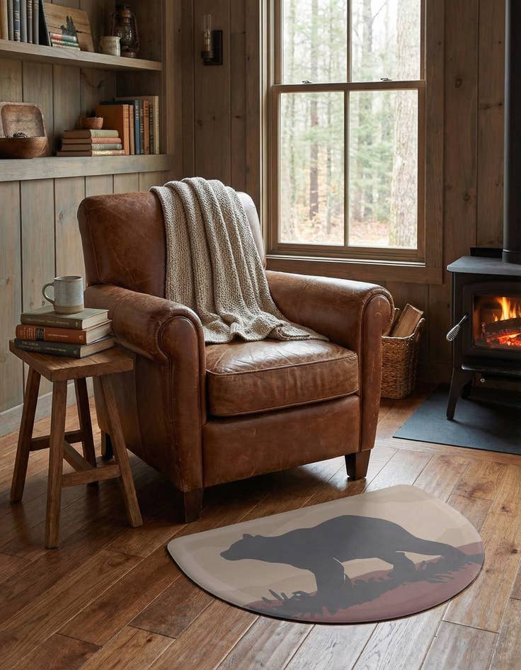 Detail image of 2' x 3' Bear Anti-Fatigue Comfort Mat Hearth