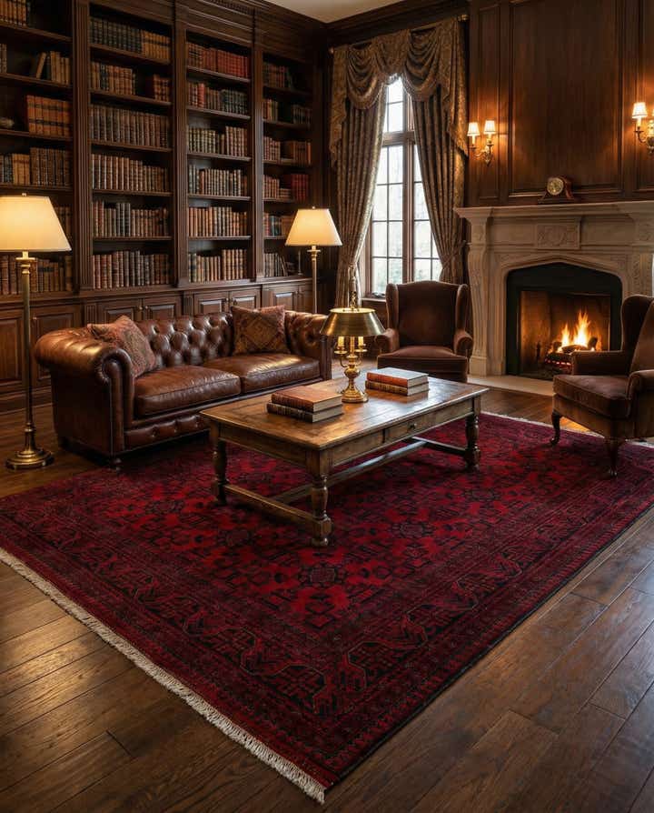 6' 9 x 9' 5 Hand Knotted Khal Mohammadi Wool Rug