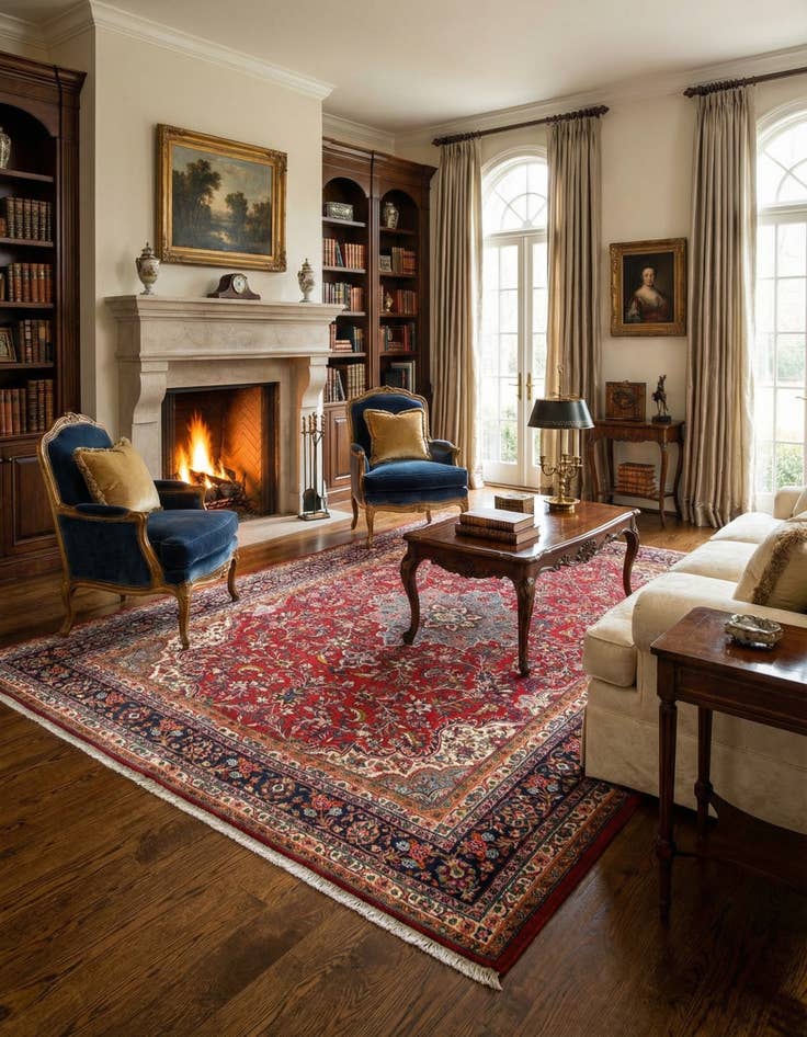 Detail image of 6' 11 x 10' 3 Darjazin Wool Rug