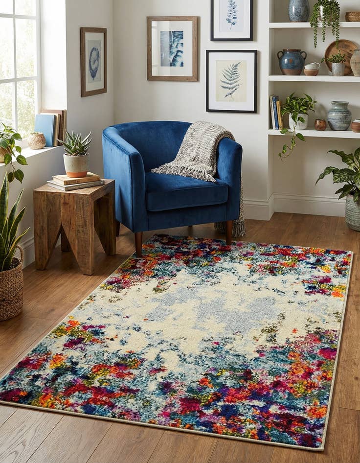 Detail image of  2' 2 x 3'  Washable Theia Rug