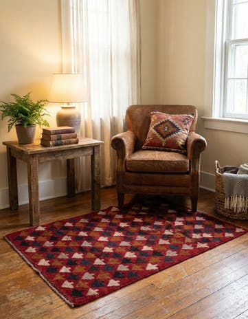 2' 10 x 4' 6 Hand Knotted Balouch Persian Wool Rug