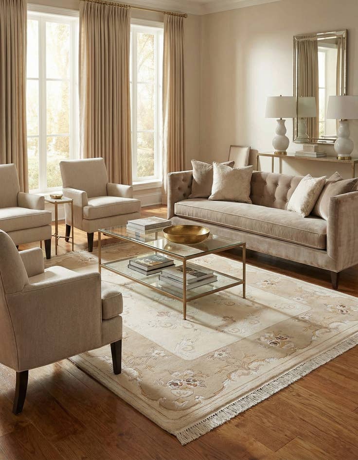 Detail image of 5' 7 x 7' 10  Hand Knotted Darya Rug